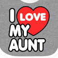 thumbnail image 4 of Inktastic I Love My Aunt Boys or Girls Baby Bib, 4 of 4