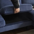 thumbnail image 4 of UBesGoo 111" Modular Sectional Sofa with Double Chaise, U-Shaped Cloud Corduroy Couch, 4 Seat Sofa Lounge Sleeper Furniture for Living Room, Blue, 4 of 12