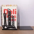 thumbnail image 1 of Stylish Premium Metal Bookends Creative Hollow-out Art Landmark Book Stands Creative Gift Non-Slip Bookends Book Support a slice-21, 1 of 6