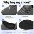 thumbnail image 3 of CORASUN Men's Running Shoes Breathable Fly-knit Sneakers, Lightweight Non-Slip Athletic Tennis Shoes for Walking, Gym, Jogging & Casual Work, 3 of 7