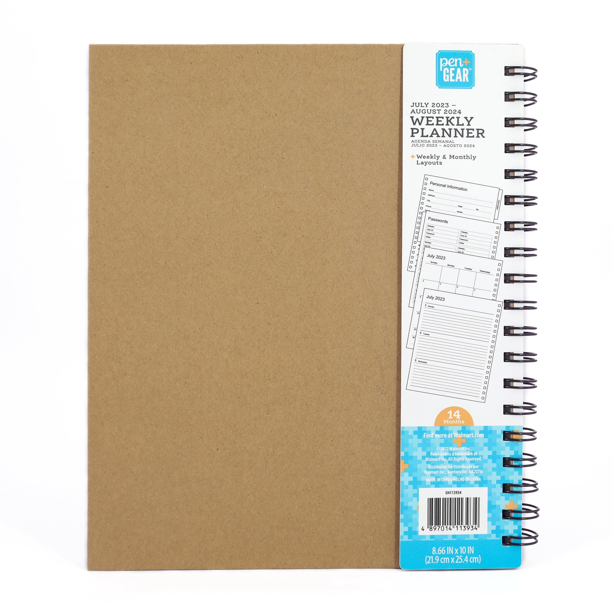 Kraft Paper Cover Daily Planner — Stationery Pal
