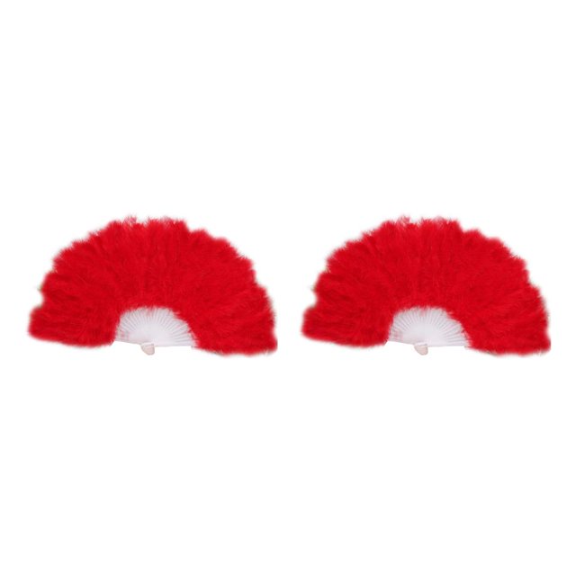 Wosthever Abanico de plumas para decoración, fiesta plegable, adorno de mano para el hogar, abanicos decorativos, actuación de baile, niños y adultos Type6 NO6 Wosthever CBP089787