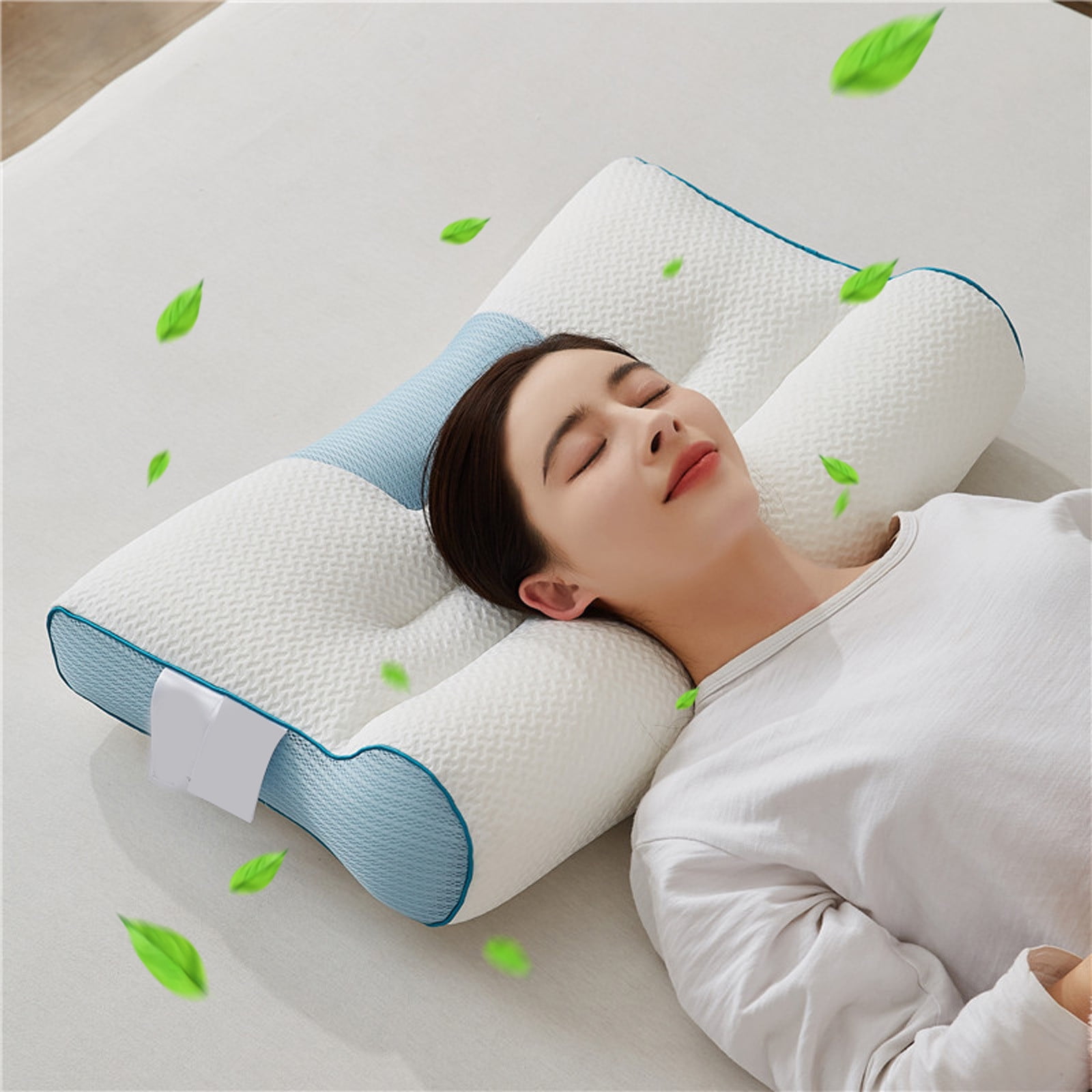 Diceymbol Pillows For Bed King Clearance Gentle Support Soybean Pillow Comfortable Breathable Bed Pillows For Sleeping Leg And Knee Support Cushion Pain Relief Pillows For Couch Mildness