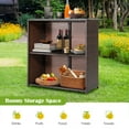 thumbnail image 4 of Patiojoy 2 Pcs Rattan Bar Set with 1 Bar Table and 2 Cushioned Stools, Silver/Black, 4 of 10