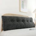 thumbnail image 4 of KER Bed Pillow For Sitting Up In Bed Triangle Cushion Support For Back And Head Soft Ergonomic Reading Pillow With Striped Design(4 Styles With Stripes), 4 of 4