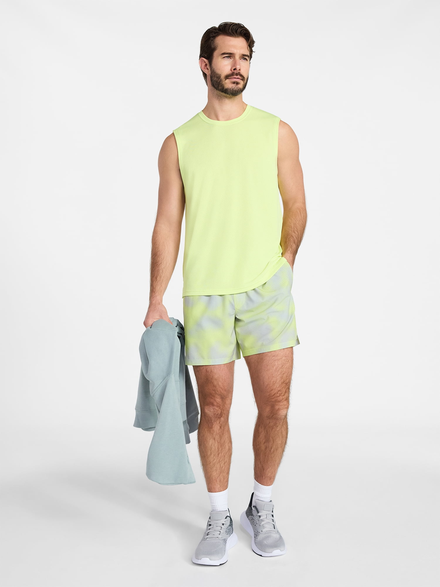 Athletic Works Men’s Sleeveless Mesh Muscle Tee, Sizes XS-5XL