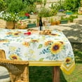 thumbnail image 5 of Sunflower Fall Tablecloth,Yellow SunflowerTablecover 60 x 84,Wrinkle Resistant Washable Floral Table Cloths,Perfect for Kitchen Dinner,Family Gathering,Holiday Dining Room Table, Picnic, 5 of 6