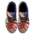 thumbnail image 2 of Tractor American flag Patriotic Shoes Sneakers Black Size 6, 2 of 7