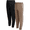Taupe Grey Black, variant on RBX Boys Sweatpants Tricot Soft Stretch Performance Boys Joggers with Elastic Waist & Pockets 2 Pack