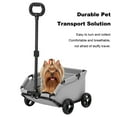 thumbnail image 2 of Pet Stroller Dog Cart, 4 Wheels Folding Small Dogs Cats Stroller, Pet Strolling Cart for Travelling Shopping Walking Playing, 2 of 8