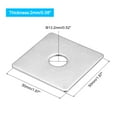 thumbnail image 2 of Unique Bargains Rondelle Carrée, Lot de 5 M12x50x50x2mm Rondelles Carrées en Acier Inoxydable 304, 2 of 5