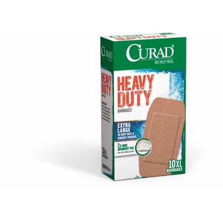Curad Extreme Hold Bandages, Brown, 10 Ct
