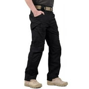 FEDTOSING Relaxed Work Cargo Pants Outdoor Mens Pant Black,Size 32×30