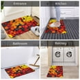 thumbnail image 6 of Front Door Mat Indoor Outdoor Outside Entrance - 16*24in Washable Marigold Flowers In Different Colors Thin Bathroom Rugs Fit Under Door, Bath Rugs for Bathroom, Kitchen Rugs Mats for Floor, 6 of 6