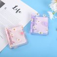 thumbnail image 5 of Estuche transparente de PVC con 3 agujeros para hojas sueltas, mini cuaderno de hojas sueltas portátil, con espiral, para papelería Daisy, 5 of 5
