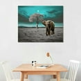 thumbnail image 2 of GOSMITH Canvas Wall Art Moon and Tree Picture Prints Paintings for Living Room Home Decor Black and White Background Animal Elephant Landscape for Bedroom Wall Decoration Natural Artwork, 2 of 4