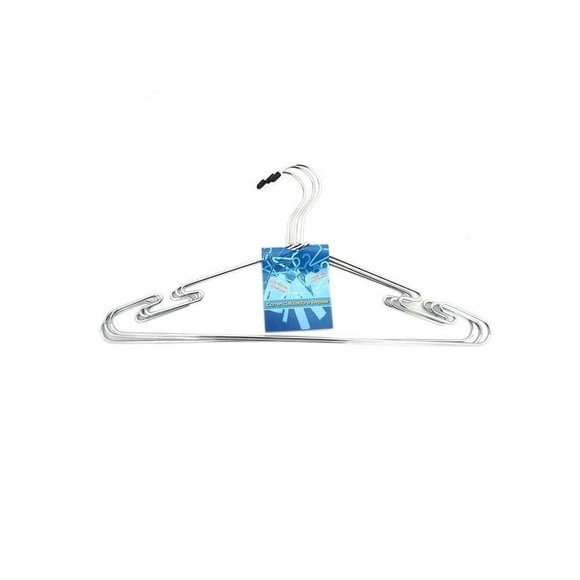 Ganchos para Ropa Bepasi Cromados 3 Piezas