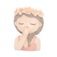 thumbnail image 1 of Maceta de resina para escritorio con diseño de cabeza de maceta, ideal para arreglos florales Estilo B, 1 of 9