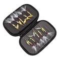 thumbnail image 3 of Kit de Engranajes de Señuelos de Pesca, Gancho de Plumas de Color Brillante Rotación de Lentejuelas Señuelas de Pesca Resistente Al Agua Salada Con Estuche de Almacenamiente, 3 of 7