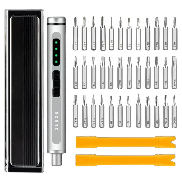 Electric Screwdriver, 36 in 1 Screwdriver Set, Mini Electric 0.25 n.m Screwdriver with 36 Precision Bits,USB Recharged Taye-C 170R/Min Screwdriver Repair Tool Kit, For Electronics Phone Camera