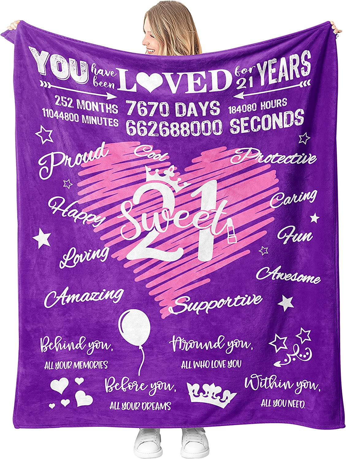  Gevuto 13 Year Old Girl Gifts for Birthday Blanket,13th  Birthday Decorations for Girls Throw 50 x 60,Gifts for 13 Year Old Girl  Blankets,13th Birthday Gifts for Girls,Teen Girl Gifts 13 Years