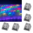 thumbnail image 2 of CherryProfile Blank Keycaps ABS Frosted Transparent Translucent R4 Keycap for Mechanical Keyboard Switches 5/10PCS, 2 of 11