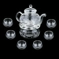 thumbnail image 4 of simhoa Teapot Set Borosilicate Glass Flower Heat Stabile Teacups Safe for A A, 4 of 8