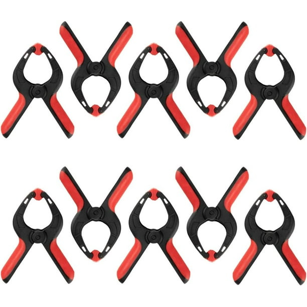 POWERTEC 10PK Mini Spring Clamp Set, 1 inch Spring Clamps, 71018