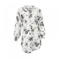thumbnail image 1 of Robe Chemise Mini Aguichant pour Femmes Modèles Manches Longues à Enfiler Col en V Tendance Robe Chemise Assortie, 1 of 5