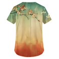 thumbnail image 3 of UoCefik Scrubs for Women Tops Workout 2024 Short Sleeve V Neck Nurse Uniforms with Pockets Floral Scrubs for Women Plus Size Summer Cute Shirts Casual Orange XXL, 3 of 3