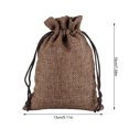 thumbnail image 2 of Inteprter 50 Uds. Bolsa de lino con cordón organizador de joyas bolsa de almacenamiento de té portátil para el hogar Almacenamiento y organización del hogar F 13 x 18 cm Inteprter HA5722-36, 2 of 6