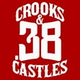 thumbnail image 2 of Men's Crooks & Castles Number White Logo Graphic T-Shirt, 2 of 2