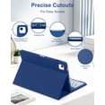 thumbnail image 3 of Magnetic Keyboard Mouse Combo Folio with RGB Backlight Keypad & Pen Slot for iPad 10 / iPad 11 A16, iPad Air 4 / Air 5, iPad Air 11 M2/M3/M4,Navy Blue, 3 of 9