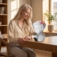 thumbnail image 5 of 9.45" Statue Bust Figurine Resin Head Sculptures Ornament for Home Tabletop Decor, Creative Bubble Girl Resin Statue for Modern Home Decor, Unique Tabletop Figurine for Living Room, White, 5 of 5