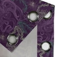 thumbnail image 4 of Ambesonne Octopus Grommet Curtain, Sea Wildlife, 50" x 120", Dark Purple Pale Green, 4 of 6