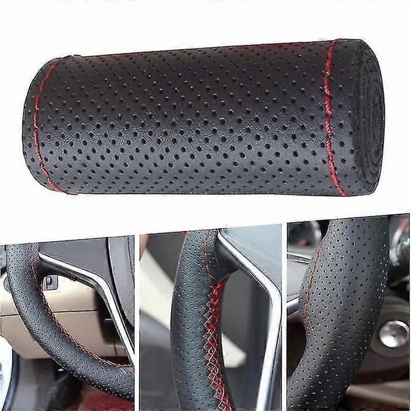 Leather Car Steering Wheel Cover