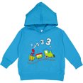 thumbnail image 2 of Inktastic Third Birthday Party Train Toddler Hoodie, 2 of 4