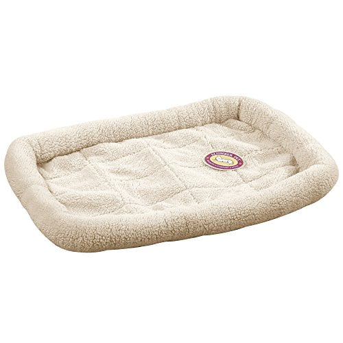 Slumber Pet Sherpa Crate Beds Comfortable BumperStyle Beds for Dogs