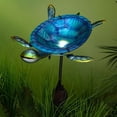 thumbnail image 4 of Outdoor Solar Birdbath and Feeder with Stake Turtle or Flamingo, 4 of 6