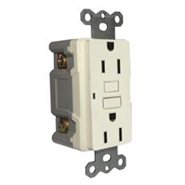 GFCI TAMPER RESISTANT 15 AMP GRAY