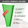 thumbnail image 2 of Plastic Wrench Organizer, Premium High-density Wrench Holder, Large Wrench Racks for Wall and Tool Box, 96 Slots Fit SAE& Metric Wrench Tray(6Green) Green 6PC Green 6PC, 2 of 5
