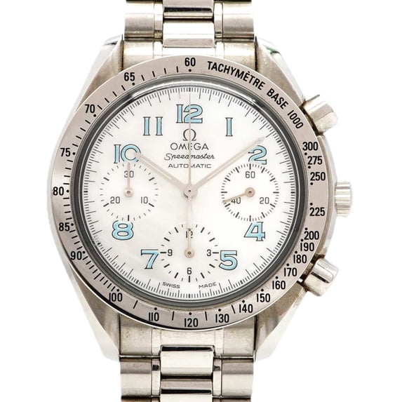 Pre-Owned Omega Speedmaster 3502.71 White Dial Men's Watch