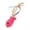 Hot Pink, variant on Kingtowag Pet Plush Toys Cat Toy, Colorful Ribbon Fish Shape Replacement Head for Teaser Stick, Colorful Ribbon Fish Cat Toy Plush Interactive Stress Relief