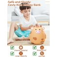 thumbnail image 4 of Alcancía de vaca, caja irrompible para monedas, para niños, adorable alcancía con forma de animal, ideal para cumpleaños, niñas y adultos, cajas para ahorrar monedas, decoración del hogar, amarilla., 4 of 5