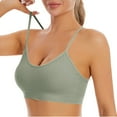 thumbnail image 1 of Débardeurs avec Soutien-Gorge Intégré Camisole Rembourrée à Bretelles Spaghetti en Tissu Doux et Extensible pour le Gym, 1 of 9