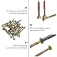 thumbnail image 4 of OULII 100Pcs Self Tapping Wood Screws Durable Threaded Fasteners for Furniture Assembly, 4 of 6