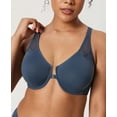 thumbnail image 3 of DELIMIRA Women's Front Closure Racerback Bras Plus Size Full Coverage Underwire Unlined Bra, 3 of 4