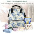 thumbnail image 5 of Kdxio Baby Diaper Backpack,Multi-Function Travel Backpack Nappy Bags,Nursing Bag, Fashion Mummy,Roomy Waterproof for Baby Care(Daisies Flowers), 5 of 6