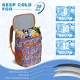 thumbnail image 6 of Boho Vintage Insulated Cooler Backpack - 20L Lightweight Lunch Bag with Classic Paisley Print, Perfect for Travel, Hiking & Family Outings, 6 of 6