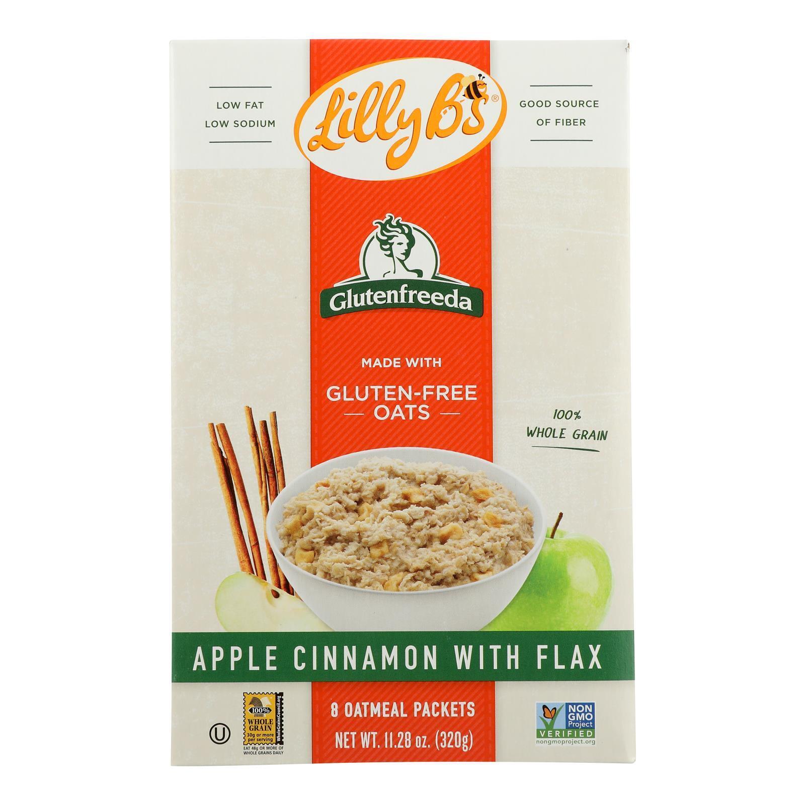 LILLY B'S Glutenfreeda Apple, Cinnamon with Flax Instant Oatmeal 11.28 Ounces Pack Of 3